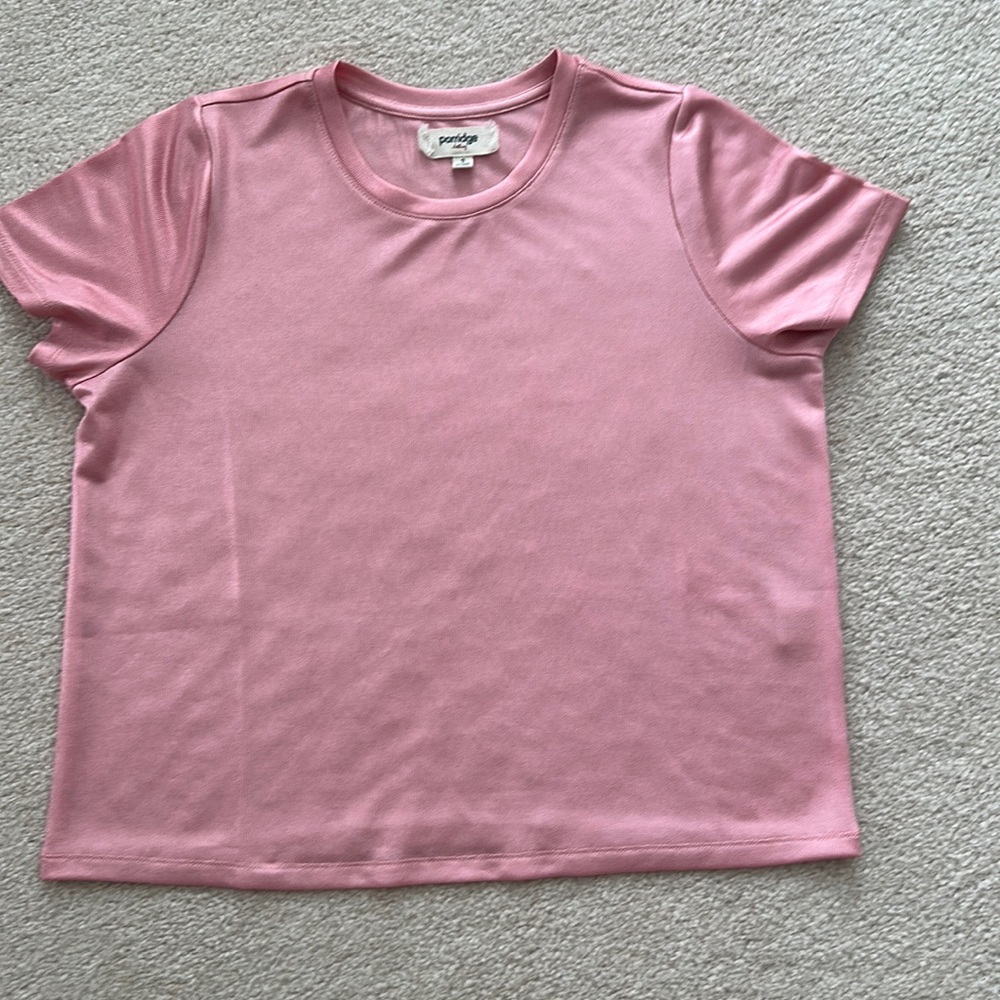 Rose pink porridge shimmer tee shirt